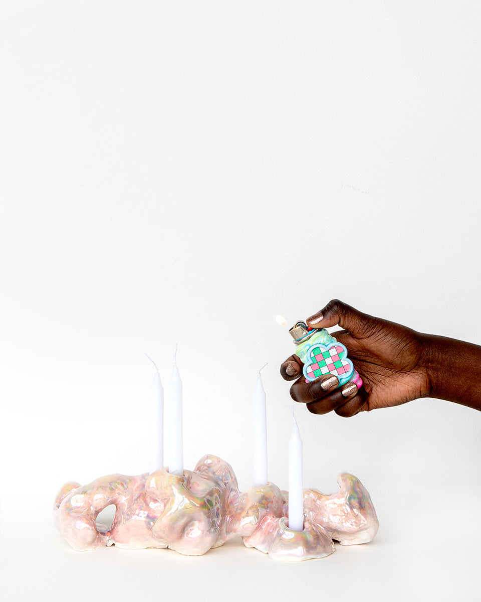 Shayna Cohn "PINK WATER" Candelabra