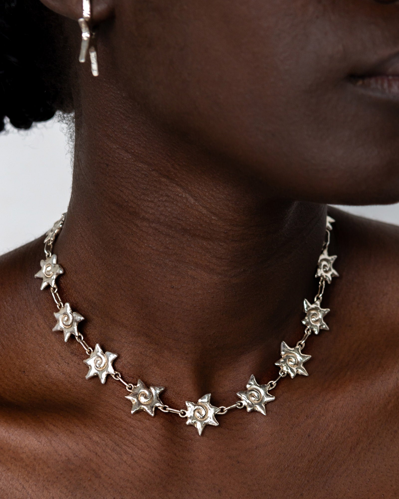 Madeline.DTMG Silver Starburst Necklace