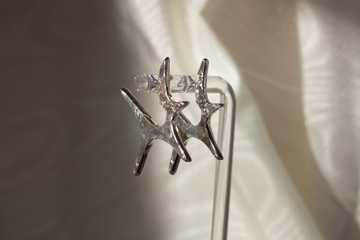 Madeline.DTMG Silver Starseed Earrings